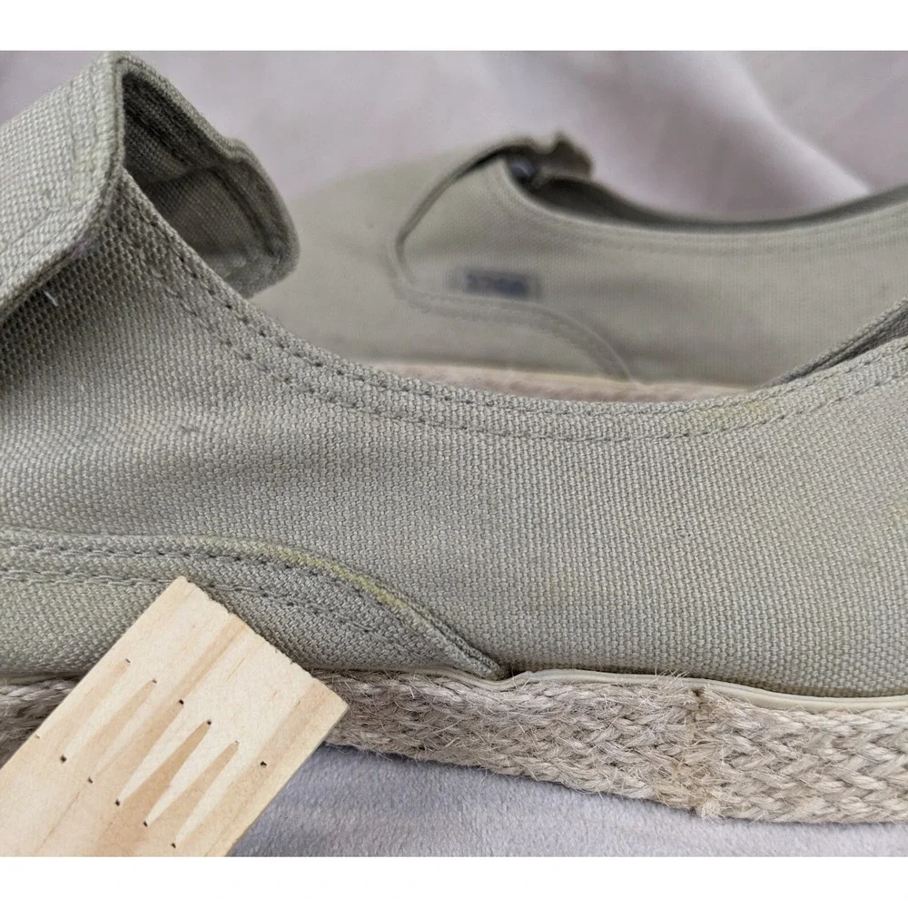 3768 10.5 270/95 Slip On Hemp Wrapped Espadrilles Beige Hawaiian‎ Boat Beach Bum